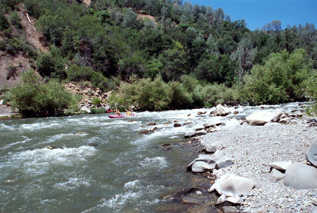 Easier lower portion of Campground Rapid.